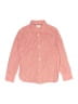 Mini Boden 100% Cotton Chevron-herringbone Pink Long Sleeve Button-Down Shirt Size 8 - 9 - photo 1