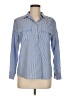 Gerard Darel Stripes Blue Long Sleeve Button-Down Shirt Size 8 (40) - photo 1