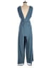 Lulus 100% Polyester Solid Teal Jumpsuit Size M - photo 2
