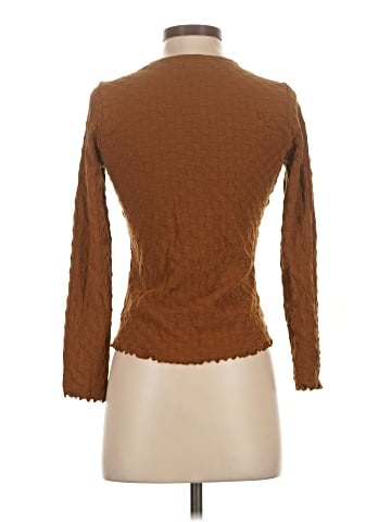 Madewell V-Neck Cardigan in Checkerboard Jacquard (view 2)