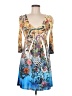 Ophelia Print Blue Cocktail Dress Size M - photo 1
