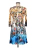 Ophelia Print Blue Cocktail Dress Size M - photo 2