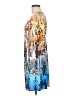 Ophelia Print Blue Cocktail Dress Size M - photo 5