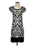 Max Studio Graphic Silver Cocktail Dress Size XS - photo 1