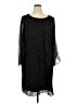 Connected Apparel Stars Black Cocktail Dress Size 24w - photo 1