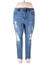 Wax Jean Hearts Blue Jeans Size 18 - photo 1