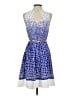 Eliza J 100% Polyester Print Blue Cocktail Dress Size 4 - photo 2