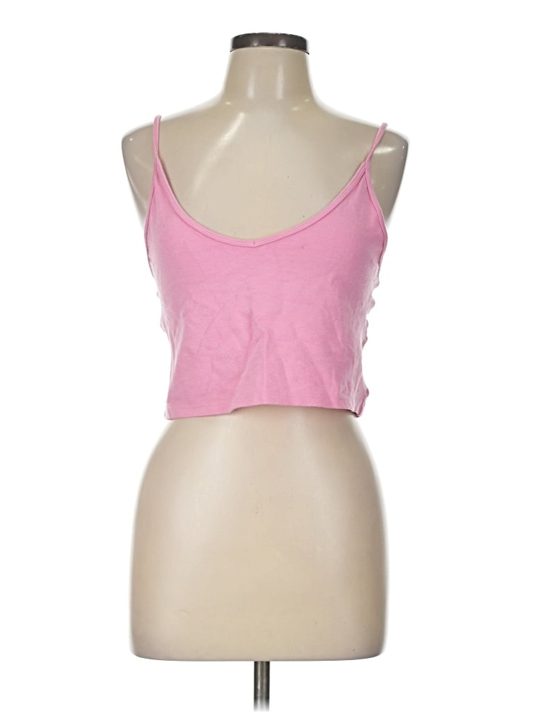 Pre-owned Sunday Best Tank Top Pink Strapless Neckline Tops