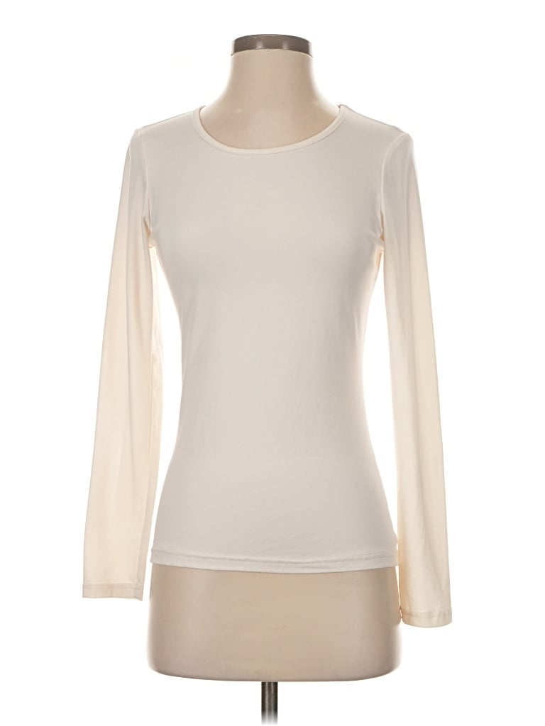 Pre-owned Ekouaer Long Sleeve T-shirt In Ivory