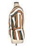 Moonbasa Stripes Orange Short Sleeve Blouse Size XL (estimated) - photo 5