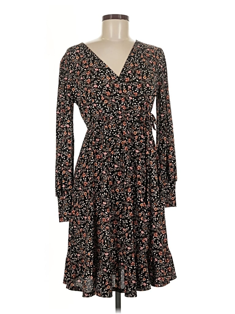 Pre-owned Kaileigh Casual Dress In Black