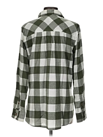 Time and Tru Long Sleeve Button-Down Shirt (view 2)