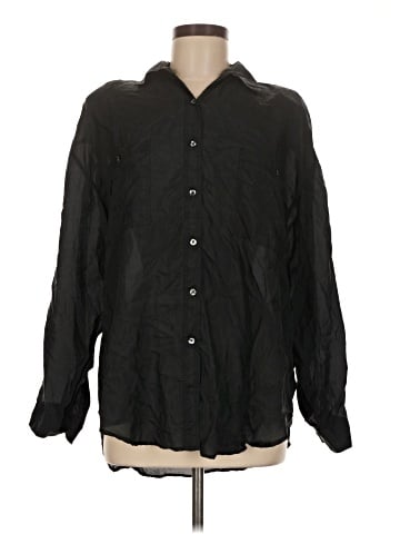 Effie's Heart Long Sleeve Silk Top (view 1)