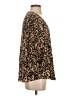 Mittoshop Animal Print Brown 3/4 Sleeve Blouse Size S - photo 4