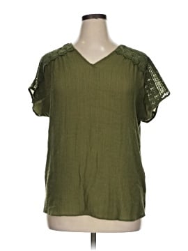 Indigo Rose Short Sleeve Blouse