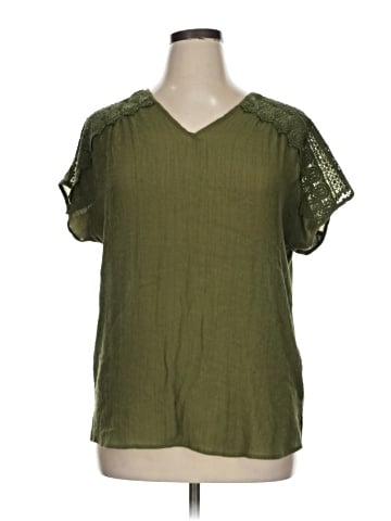 Indigo Rose Short Sleeve Blouse (view 1)