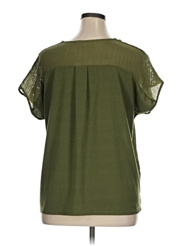 Indigo Rose Short Sleeve Blouse (view 2)