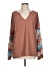 Bibi Brown Long Sleeve Top Size L - photo 1