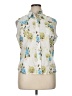 STETSON 100% Cotton Floral Ivory Sleeveless Button-Down Shirt Size XL - photo 1