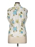 STETSON 100% Cotton Floral Ivory Sleeveless Button-Down Shirt Size XL - photo 2