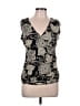 Bandolino 100% Polyester Black Sleeveless Blouse Size L - photo 1