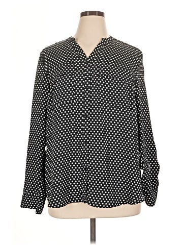 Jones New York Signature Long Sleeve Blouse (view 1)