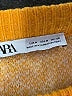Zara Argyle Orange Pullover Sweater Size M - photo 7