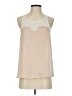 Topshop 100% Polyester Tan Sleeveless Blouse Size 2 - photo 1