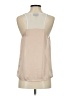 Topshop 100% Polyester Tan Sleeveless Blouse Size 2 - photo 2