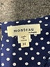 Monteau Polka Dots Blue Sleeveless Blouse Size M - photo 7