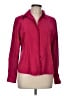 Talbots 100% Polyester Burgundy Long Sleeve Blouse Size M - photo 1