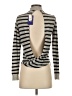 Olivaceous Stripes Silver Turtleneck Sweater Size S - photo 2