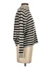 Olivaceous Stripes Silver Turtleneck Sweater Size S - photo 4