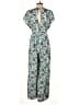 Miami 100% Rayon Paisley Green Jumpsuit Size M - photo 2