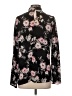 NY Collection 100% Polyester Floral Black Long Sleeve Blouse Size S - photo 2