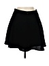 Express 100% Polyester Solid Black Casual Skirt Size 6 - photo 2