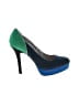 Nine & Co. Color Block Blue Heels Size 6 1/2 - photo 1
