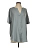 Lyssé Gray Short Sleeve Blouse Size S - photo 1