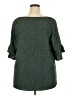 Shein Curve 100% Polyester Green Short Sleeve Blouse Size 18 Plus (3) - photo 2