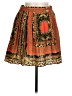 ASOS 100% Polyester Paisley Orange Casual Skirt Size 8 - photo 1