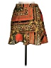 ASOS 100% Polyester Paisley Orange Casual Skirt Size 8 - photo 2