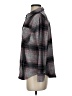 B.wear Plaid Gray Long Sleeve Blouse Size XS - photo 5
