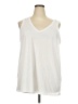 Torrid White Sleeveless T-Shirt Size 3X Plus (3) - photo 1