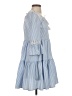 Aqua 100% Polyester Blue Casual Dress Size XS - photo 4