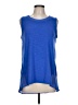 Adrienne Vittadini Blue Sleeveless T-Shirt Size L - photo 1