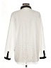 August Silk Polka Dots Ivory Long Sleeve Blouse Size M - photo 2
