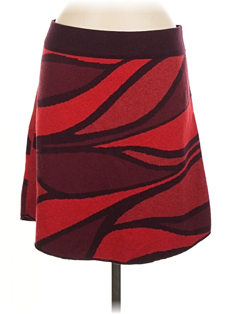 Pre-owned Title Nine Casual Skirt In Burgundy