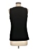 August Silk Black Sleeveless Blouse Size M - photo 2
