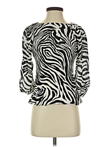 AK Anne Klein 3/4 Sleeve Silk Top (view 1)