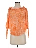 MICHAEL Michael Kors 100% Viscose Orange 3/4 Sleeve Blouse Size XS - photo 1
